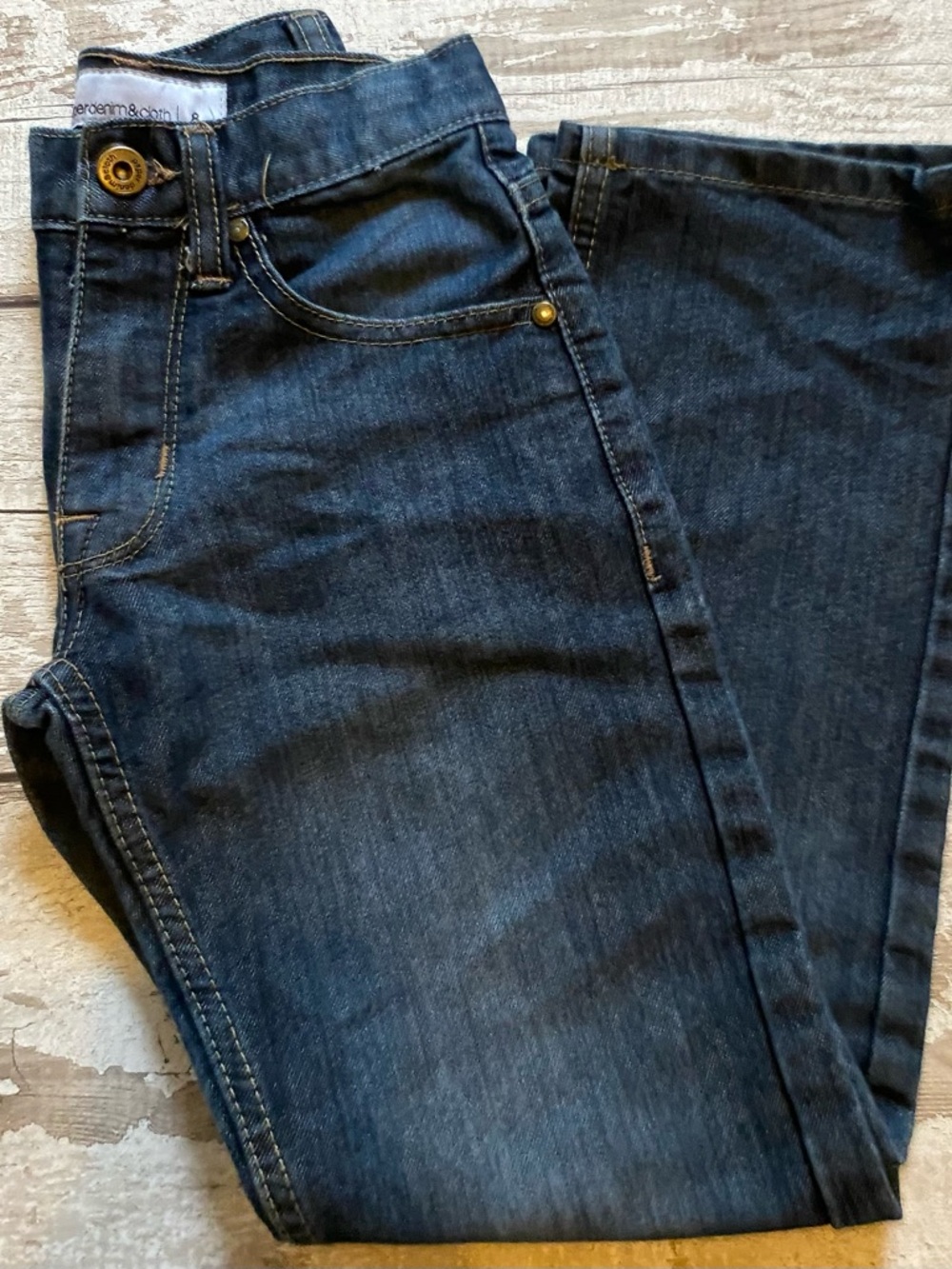 Dark Blue Kids' Denim Jeans